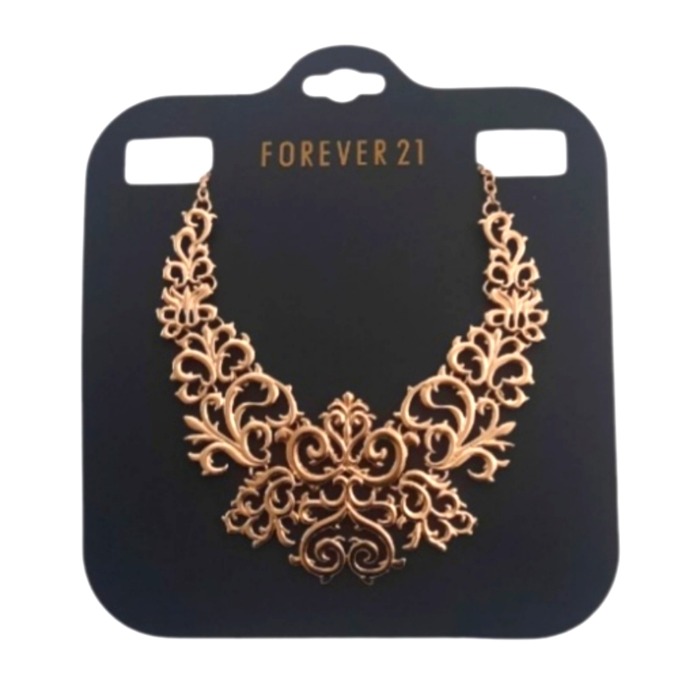 Forever 21 Statement Gold Tone Necklace